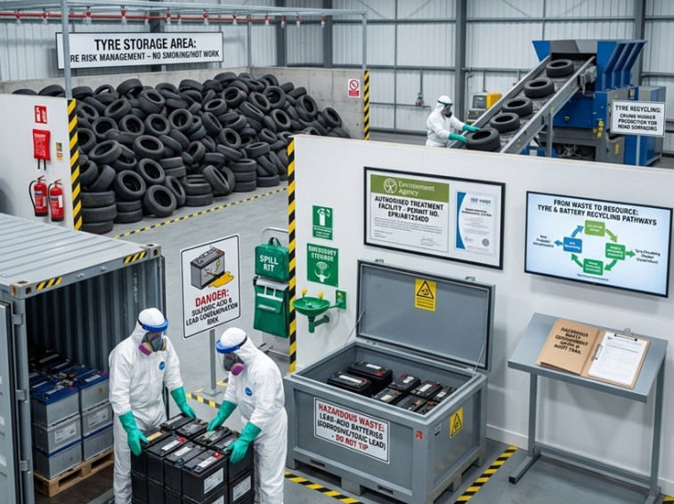 How to Recycle Tyres and Batteries Safely and Responsibly