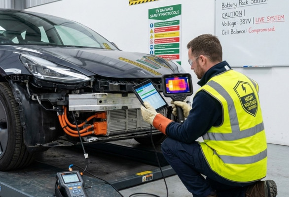 How to Safely Inspect Electric or Hybrid Salvage Vehicles