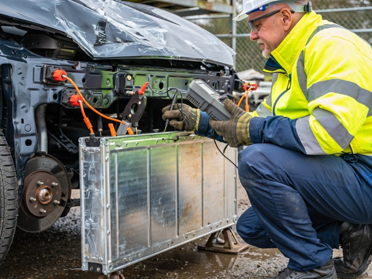 Checking High-Voltage Components Before Bidding on Salvage EVs